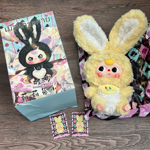Baby Three Accessories - Baby Three Lily Rabbit Town V1 Series Plush Blind Box - Confirmed Yellow Bunny